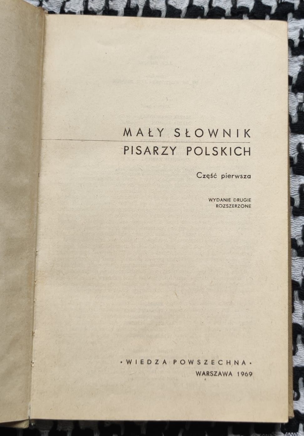 Mały słownik pisarzy polskich cz.1