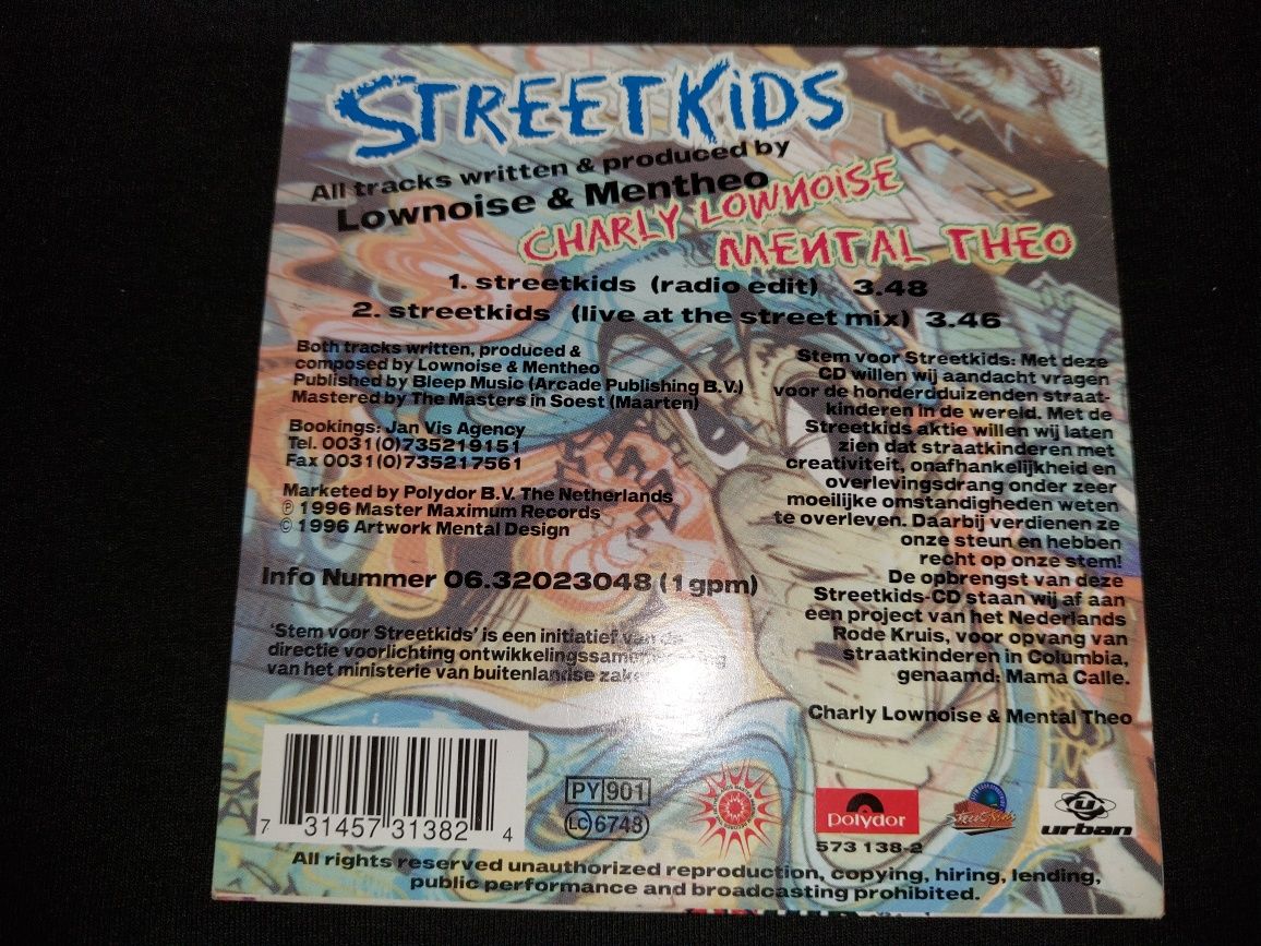 Charly Lownoise & Mental Theo Streetkids CD 1996