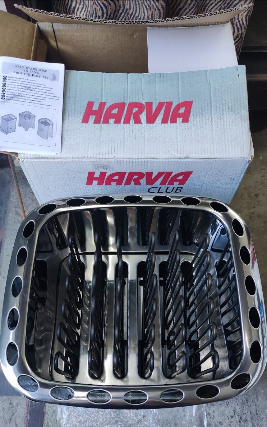 Электрокаменка  Harvia Club- К 15G  под выносной пульт управления.
