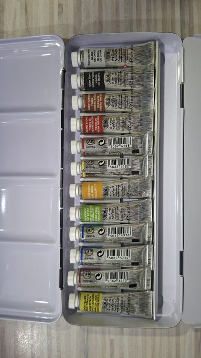 Farby akwarelowe Winsor&Newton  12 tubek po 5 mililitrów