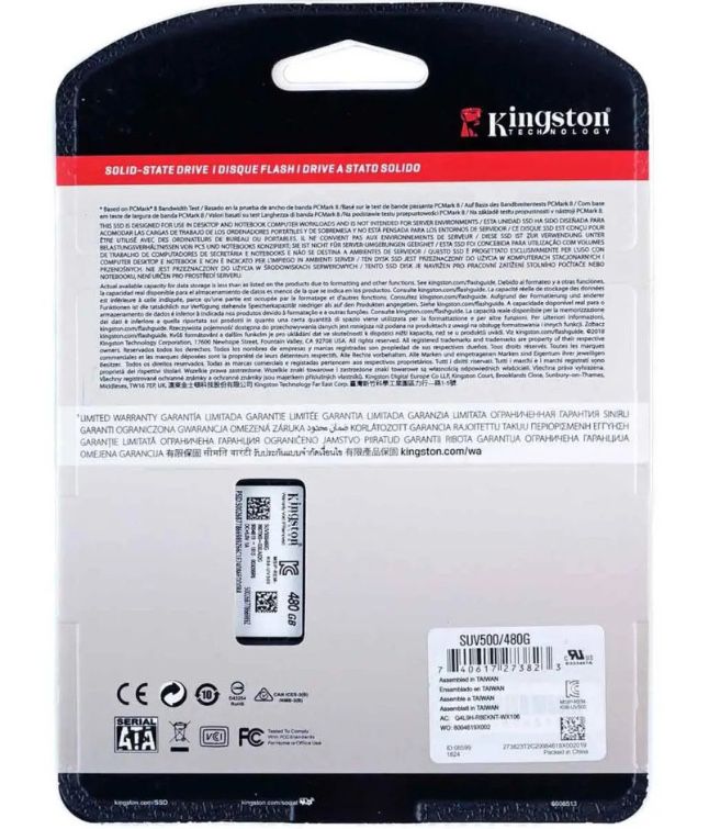 SSD накопичувач KINGSTON A400 480GB SATAIII (SA400S37/480G)