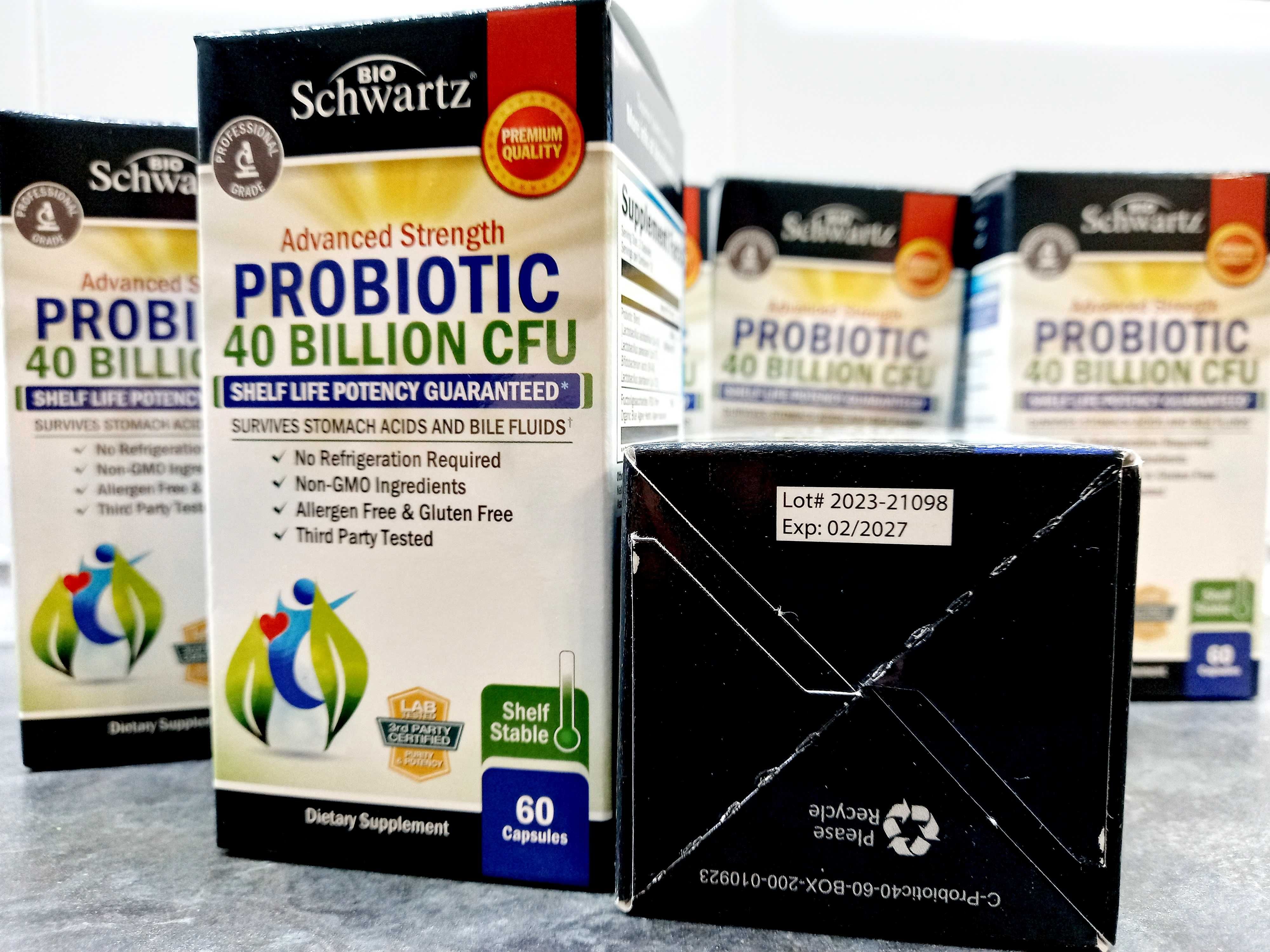 BioSchwartz, Probiotic 40 млрд. (60 капс.), пробиотики, пробіотики