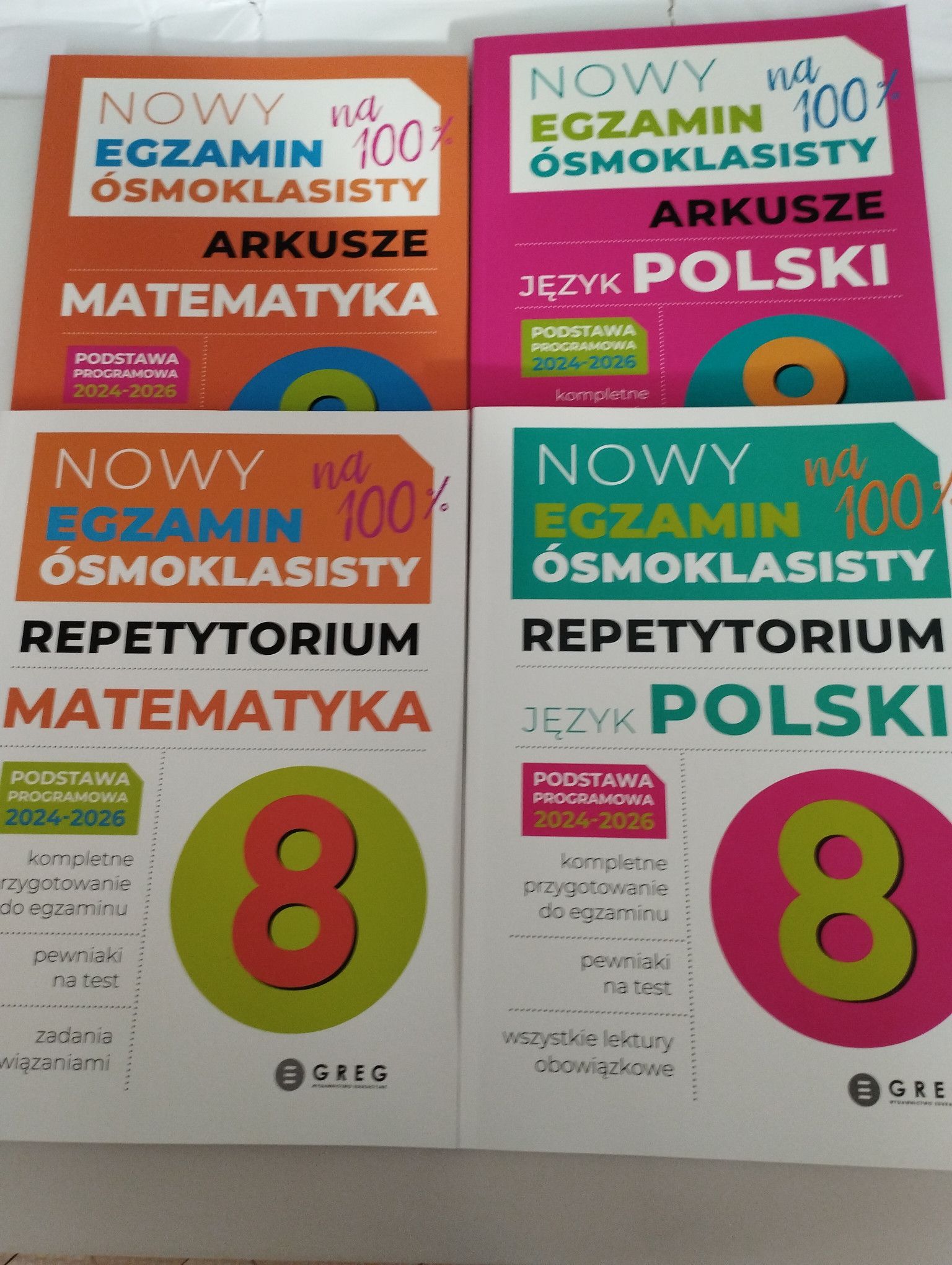 4X Nowy Egzamin Ósmoklasisty Repetytoria Arkusze Polski Matematyka Pod