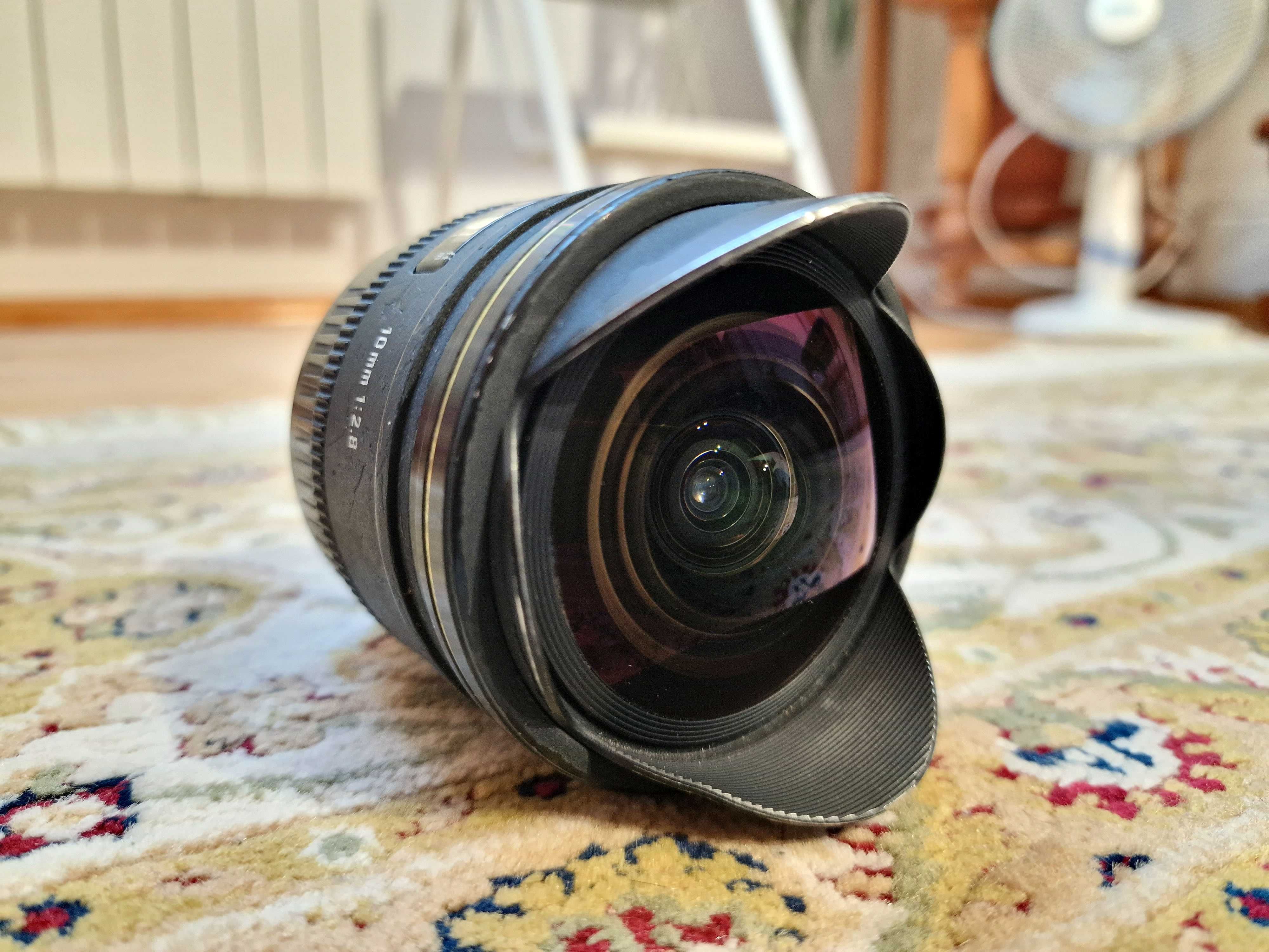 Obiektyw Sigma Fisheye 10 mm 2.8 EX mocowanie Canon
