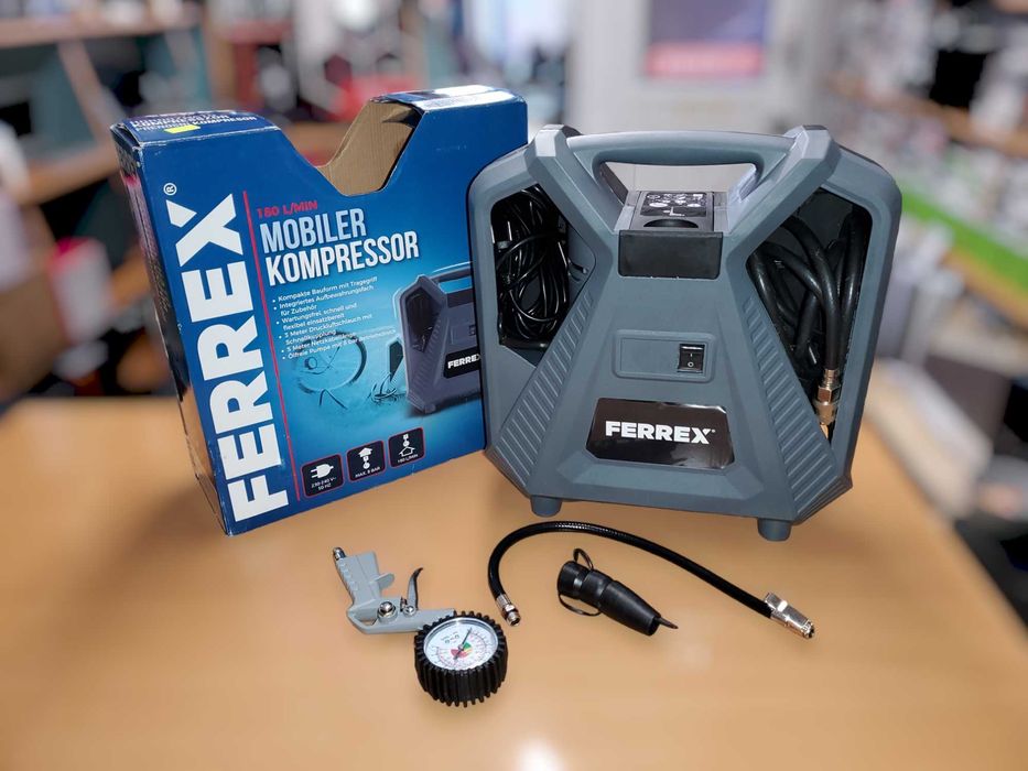 Sprężarka walizkowa ferrex 8bar 180l/min Nowa Gwarancja Sklep