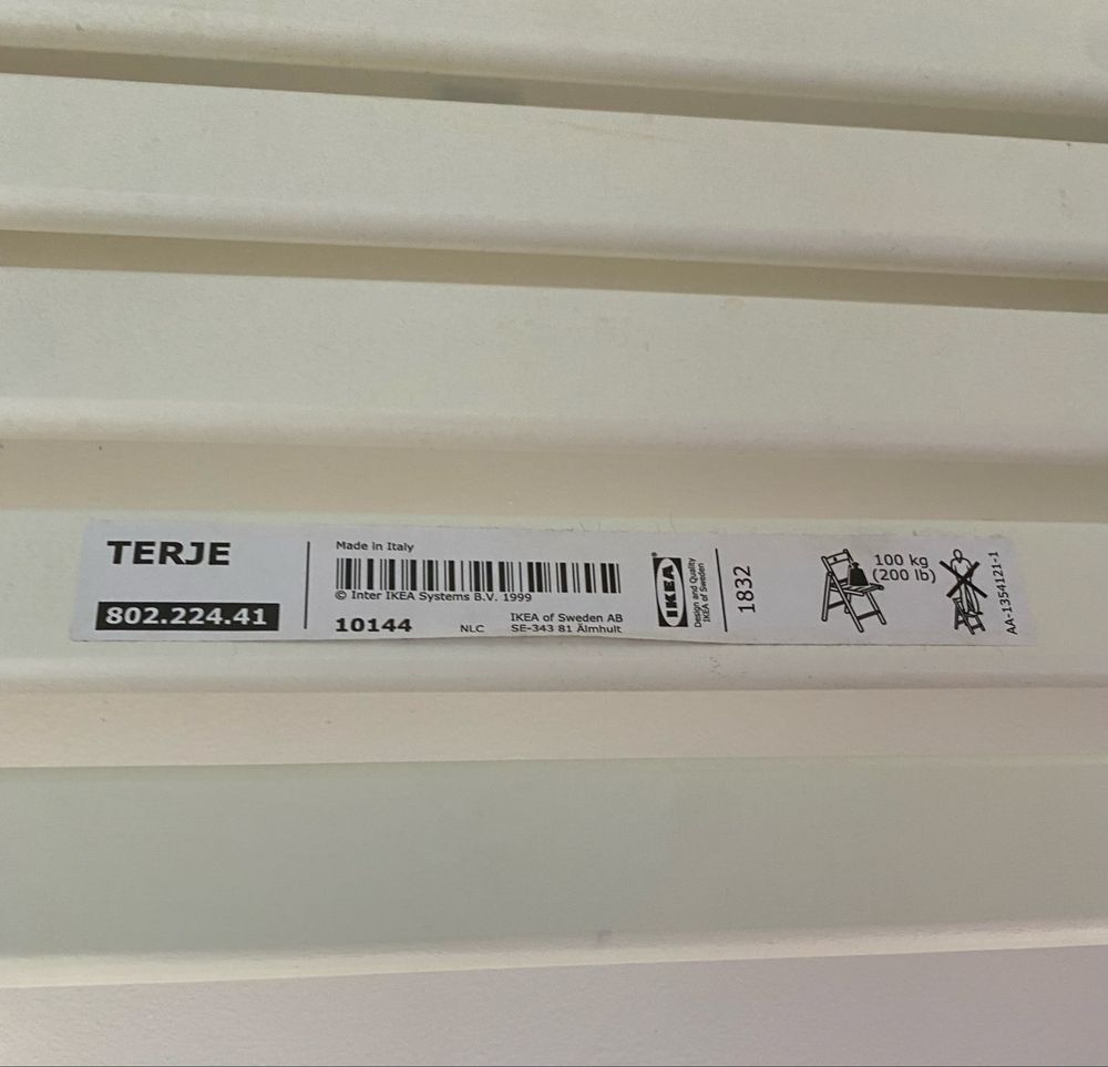 Cadeira dobrável TERJE Branca IKEA