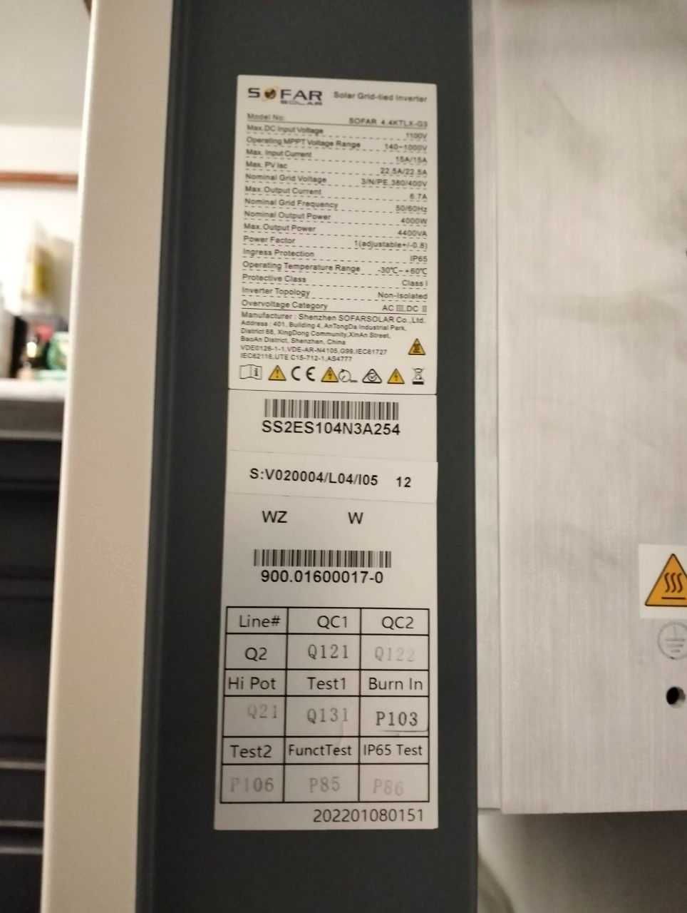 Falownik SOFAR 4,0kW 4,4 KTLX-G3 3-fazowy INWERTER