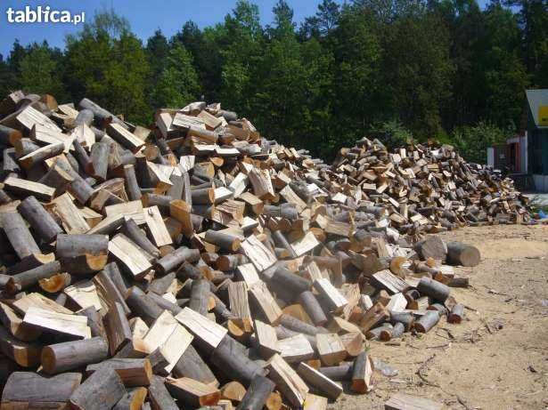 Sezonowane drewno kominkowe/opałowe, kaloryczne gatunki, grube polana
