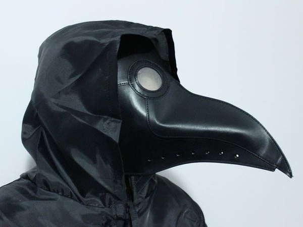 Костюм Чумной Доктор Смерть  Маска Доктор Чума Плащ черный Хэллоуин