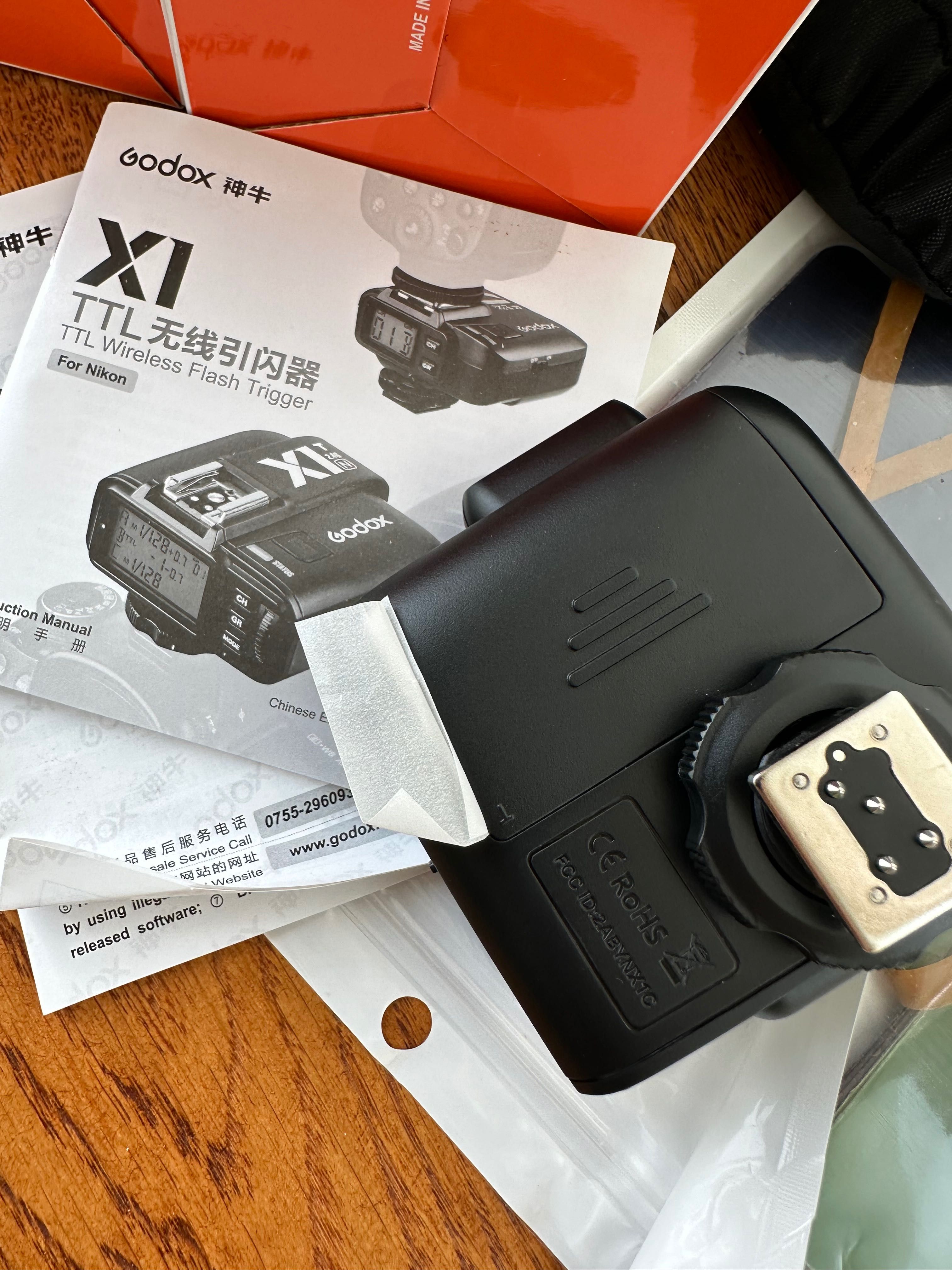 Набір Godox 2 спалахи TT685+синхронізатор X1+інші додатки для Nikon