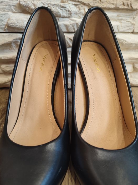 Czarne szpilki, czółenka eko skóra WYPRZEDAŻ SZAFY