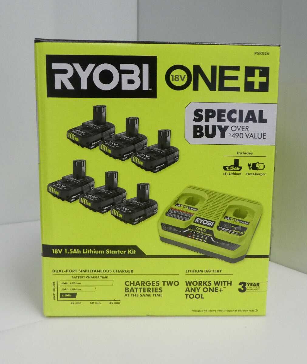 Аккумуляторы RYOBI ONE+ 18V 1.5Ah