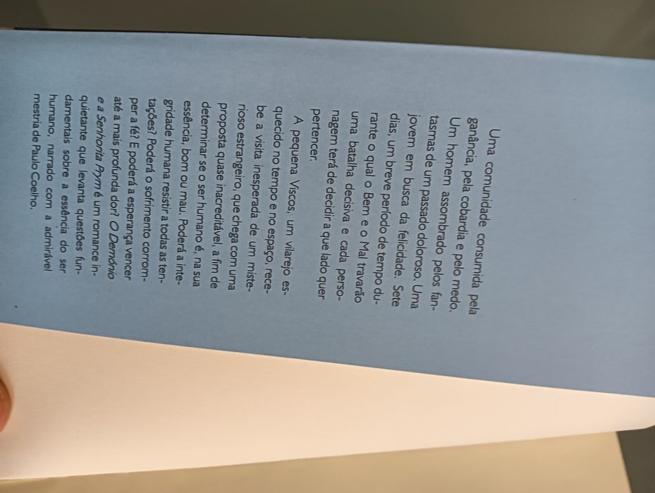 O Demónio e a Senhorita Prym	de Paulo Coelho	Como novo!!*