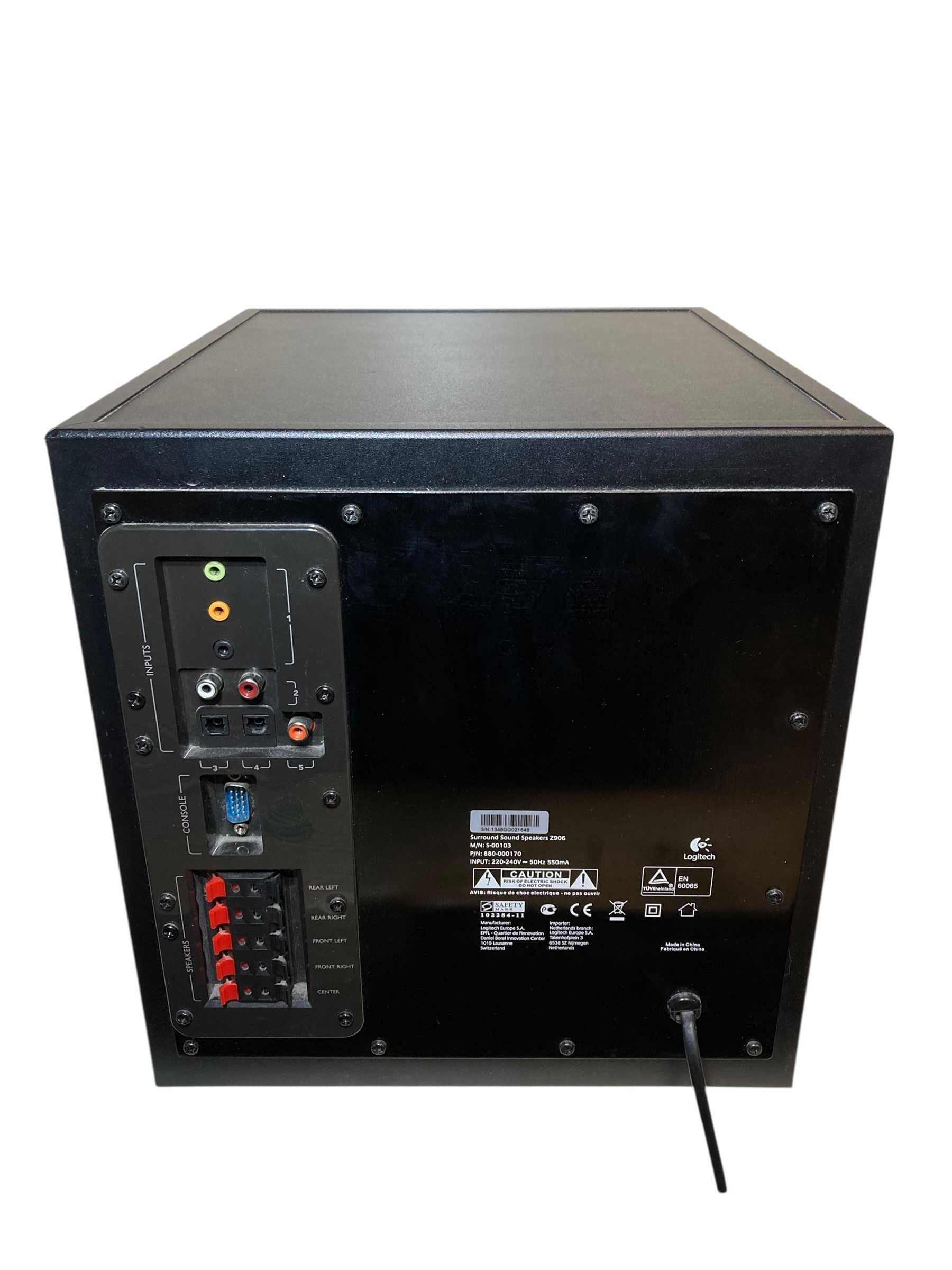 Zestaw Głośników Komputerowych Logitech Z906 5.1 RMS:500W+Okablowanie