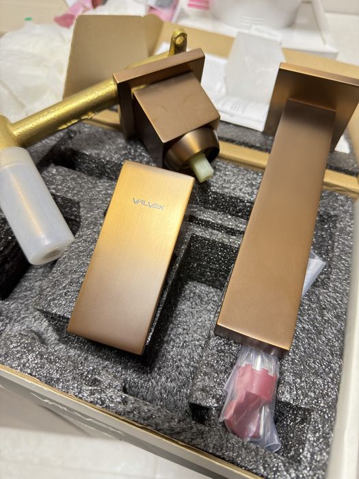 VALVEX ARS bateria umywalkowa podtynkowa, miedź szczotkowana