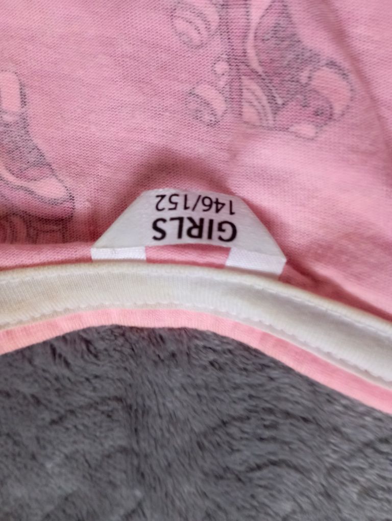 Różowa piżama w wrotki rozm.146/152