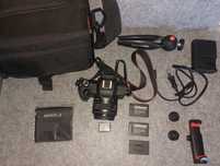 Canon M50 +  Lente Canon 15-45mm + Extras (com caixa original)