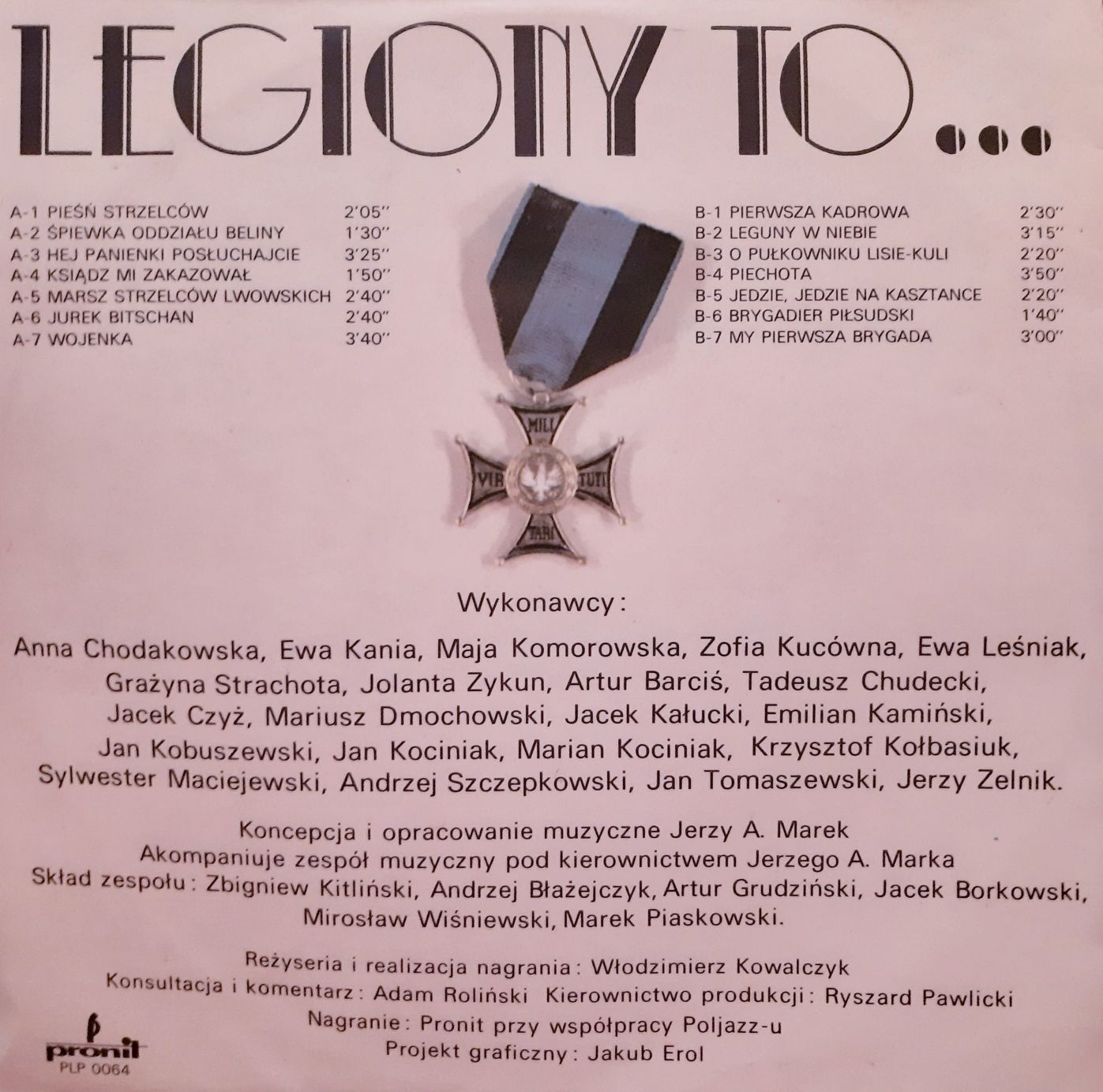 Legiony to płyta winylowa winyl vinyl pieśni narodowe patriotyzm MINT