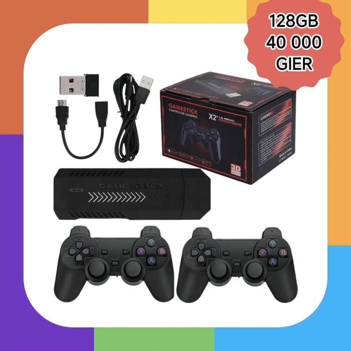 Konsola retro. 128GB. 40 tys gier. Ponad 30 konsol w 1