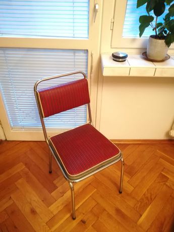Krzesło metalowe  PRL w super stanie