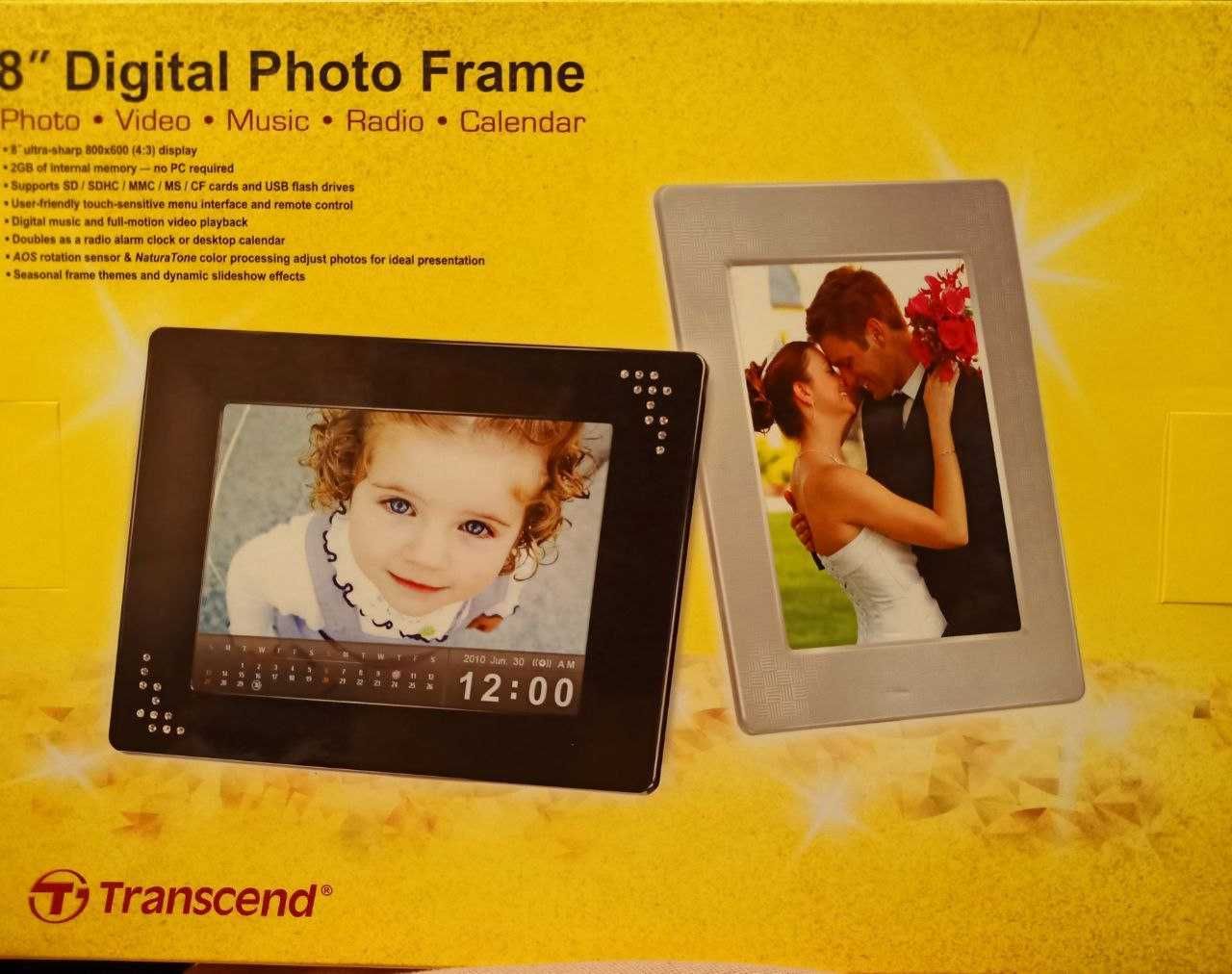 Фоторамка Transcend PF810 (Black) чорного кольору