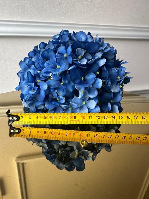 Hortensja sztuczna wyrobowa duża głowa biała różowa niebieska bordo