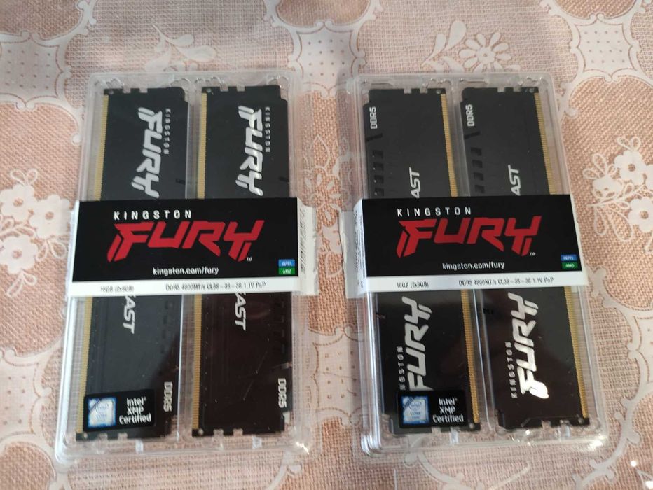 Pamięć RAM Kingston Fury Beast DDR5 32 GB 4800 MHz CL38 w 4 Modułach!