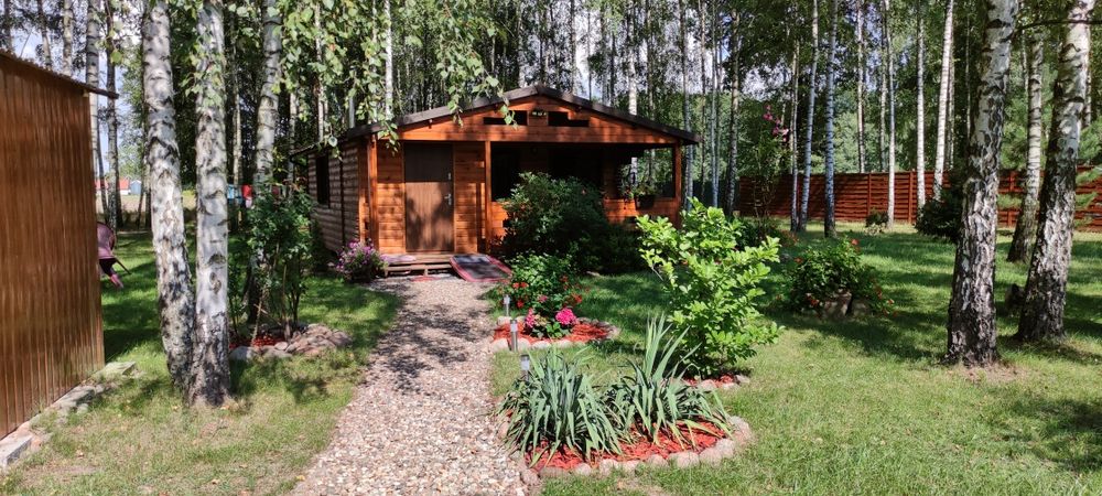 Sprzedam domek drewniany z balika , ocieplony.