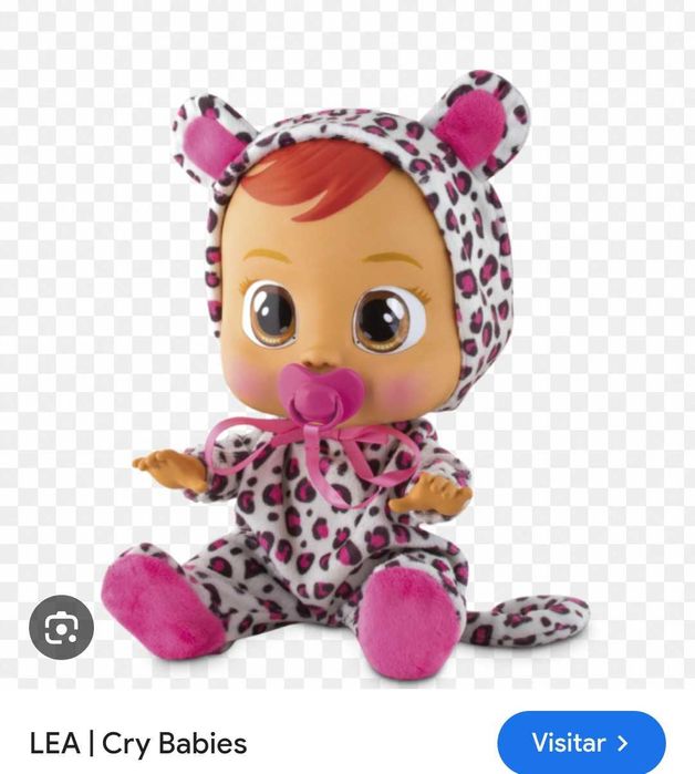 Boneca cry baby lea e hoggy