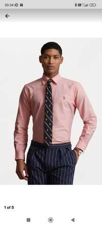 Koszula męska polo Ralph Lauren różowa