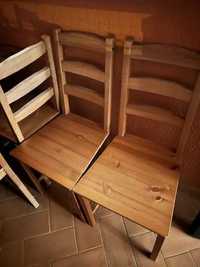 4 cadeiras de madeira carvalho