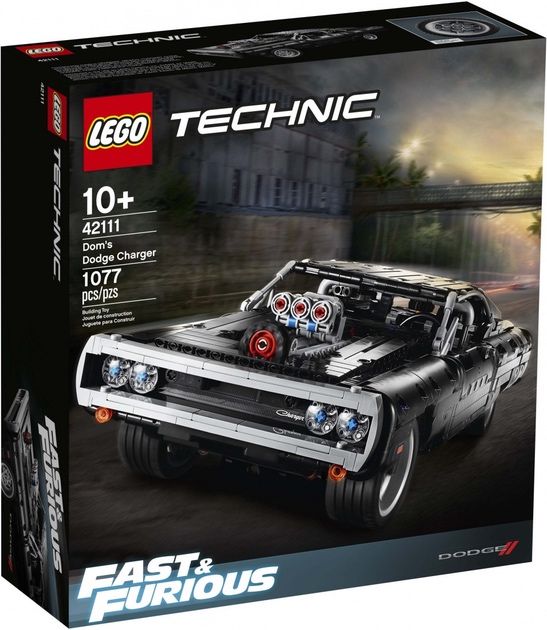 Конструктор Dodge Charger Fast&Furious Lego Technic 1:1 (42111, 6069)