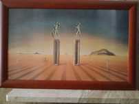 Obraz Salvador Dali "Les deux arlequins" (1942) 80x52