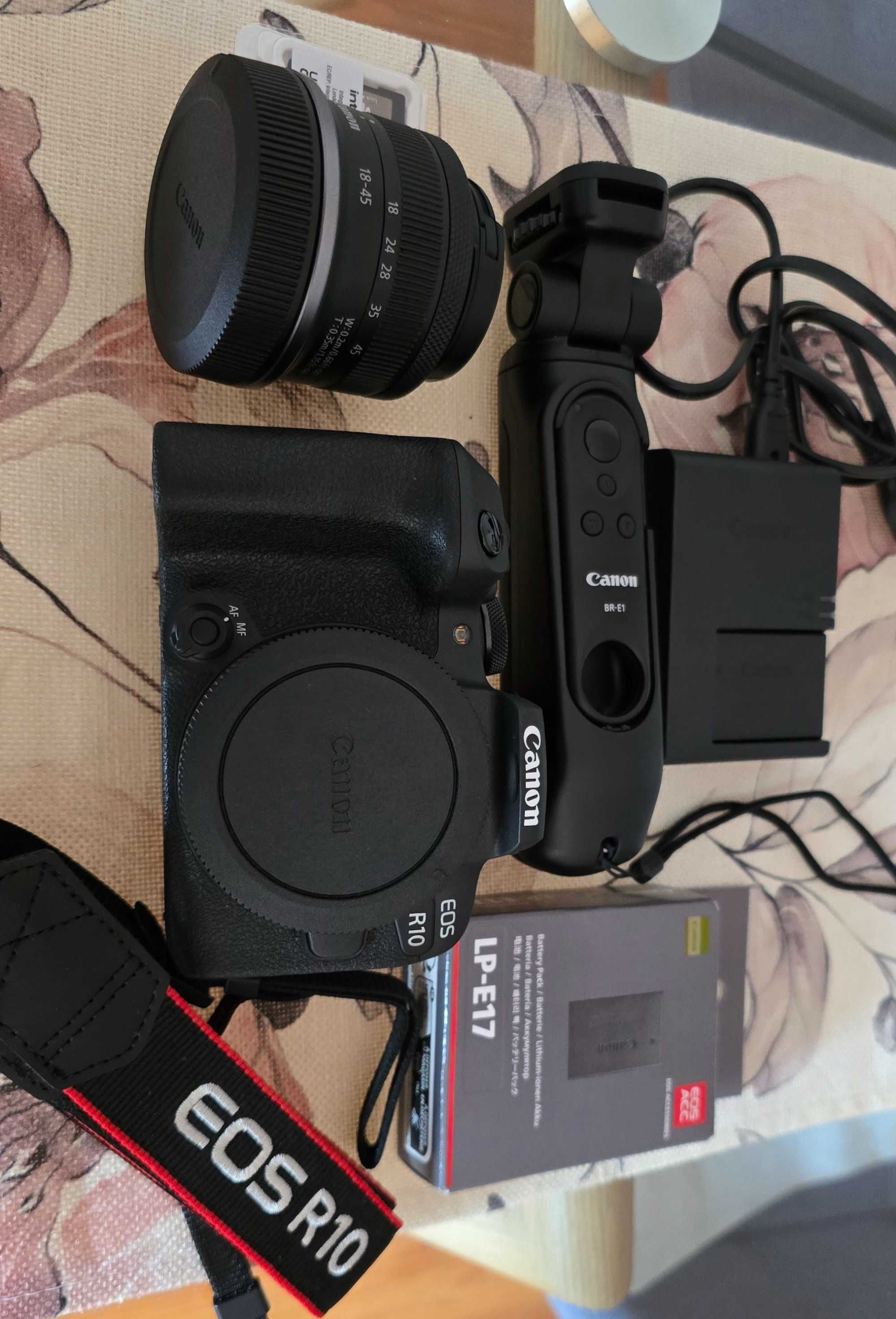 Vendo Kit Canon EOS R10 Mirrorless – Completo e em excelente estado!