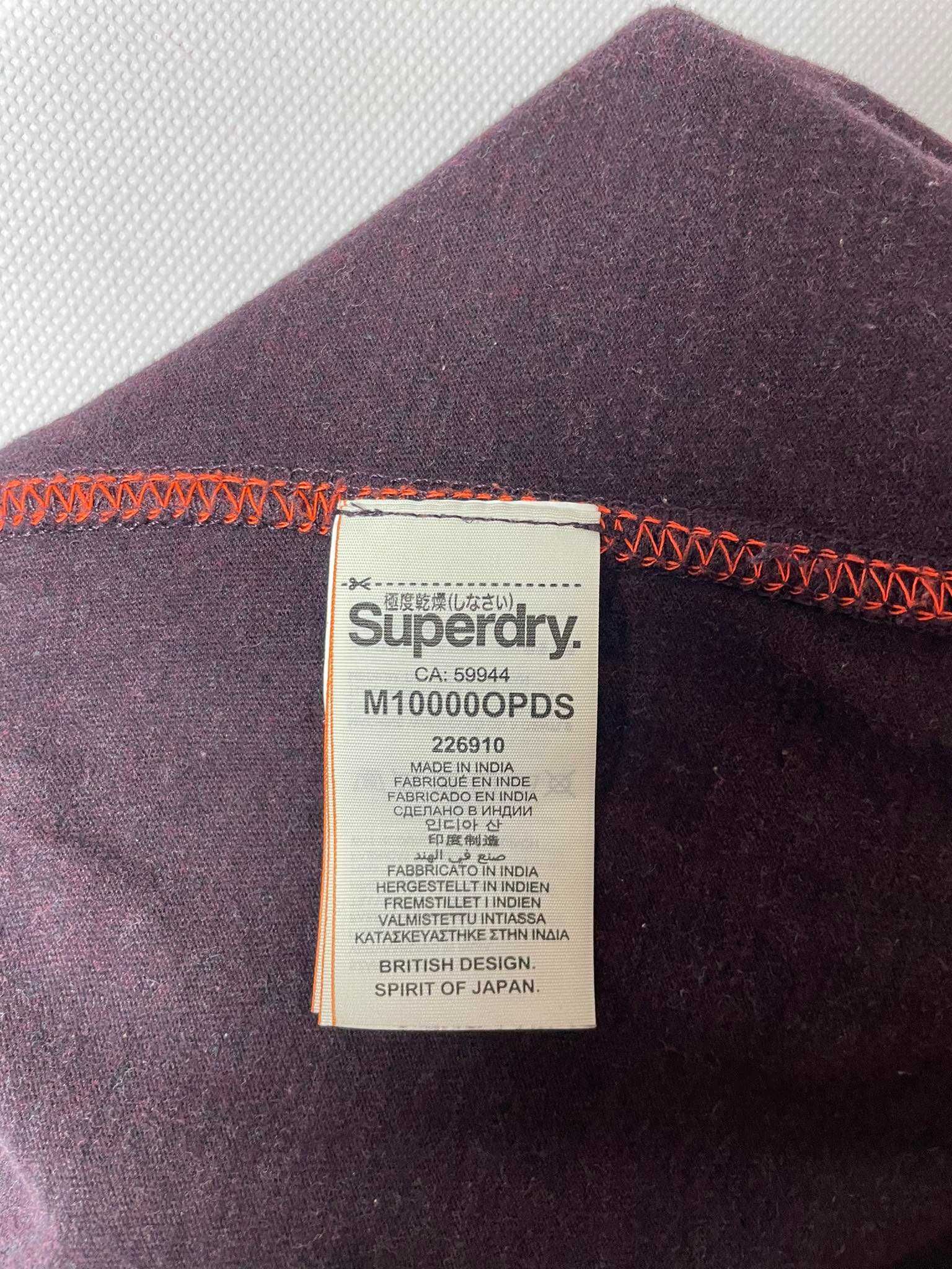 T-shirt Superdry - Kolor: Burgundowy (Rozmiar M)