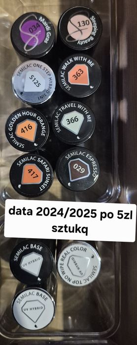 Lakiery hybrydowe 5zl tylko sztuka