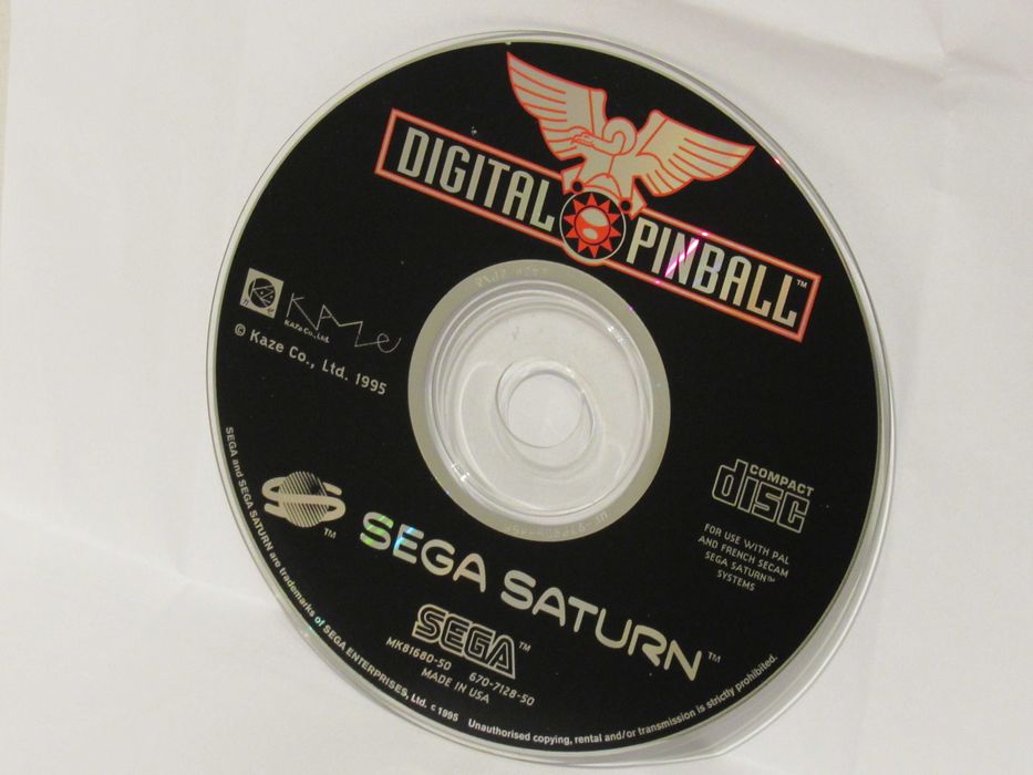 Jogo Sega Saturn Digital Pinball só disco