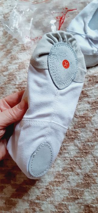 Балетки білі 18,5см-19,5см.