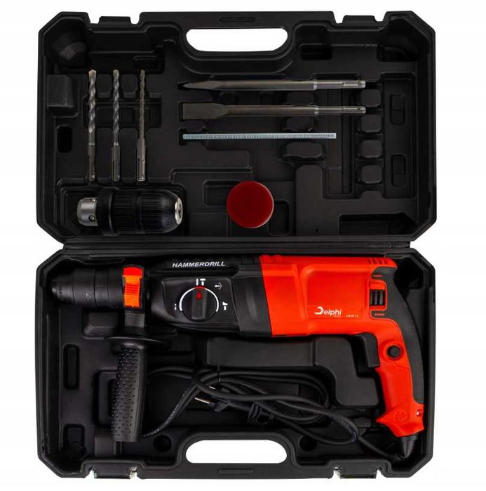 WYPRZEDAŻ MŁOTOWIERTARKA Wiertarka Udarowa Młot SDS+ 2600W Zestaw