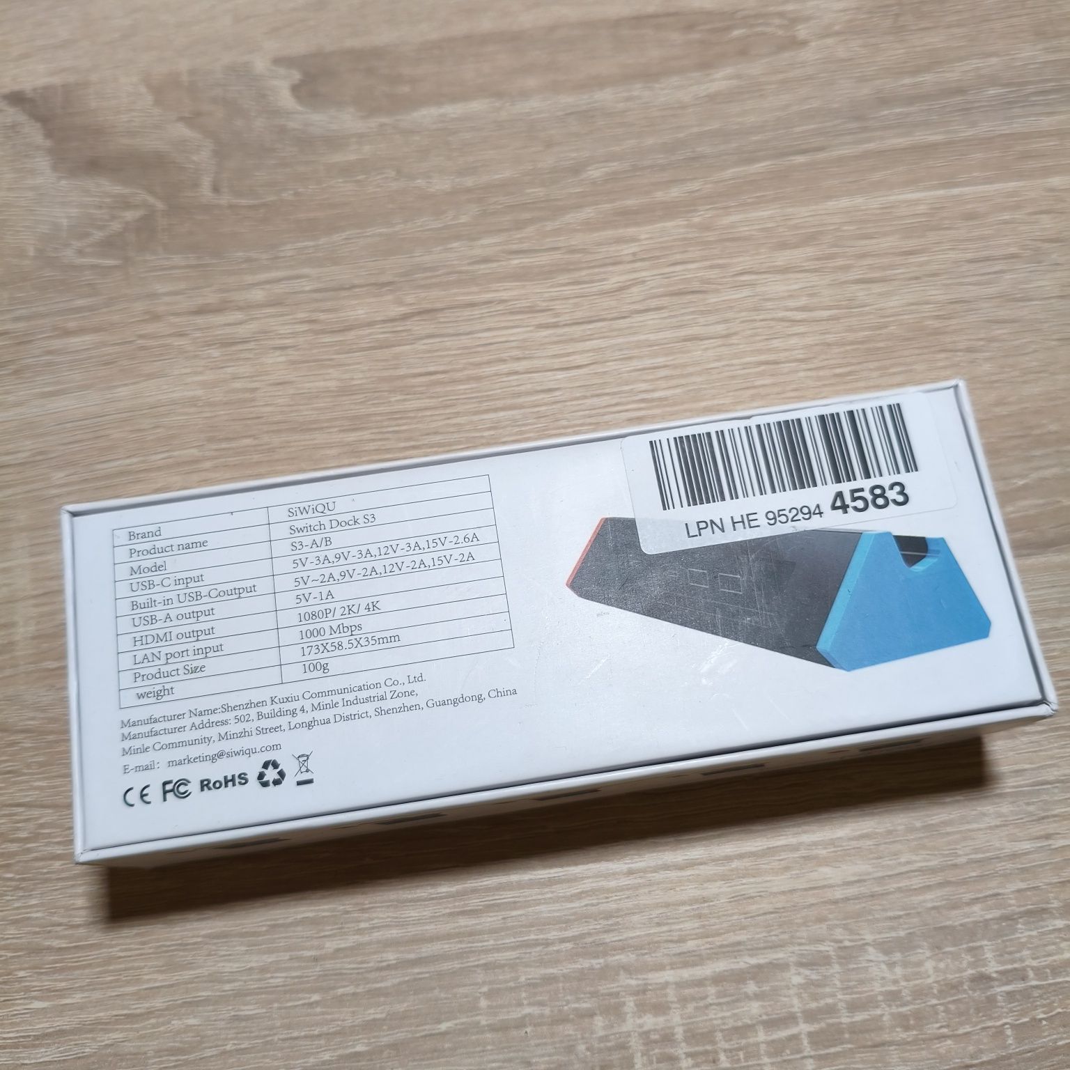 Док-станція SiWiQU Switch Dock S3 для Nintendo Switch, Steam Deck,