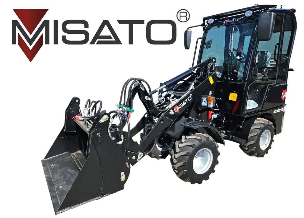 MISATO MINI 750  Misato MINI 750 PREKINS 25KM łyżka 4w1 widły kabina włoska hydro PWG