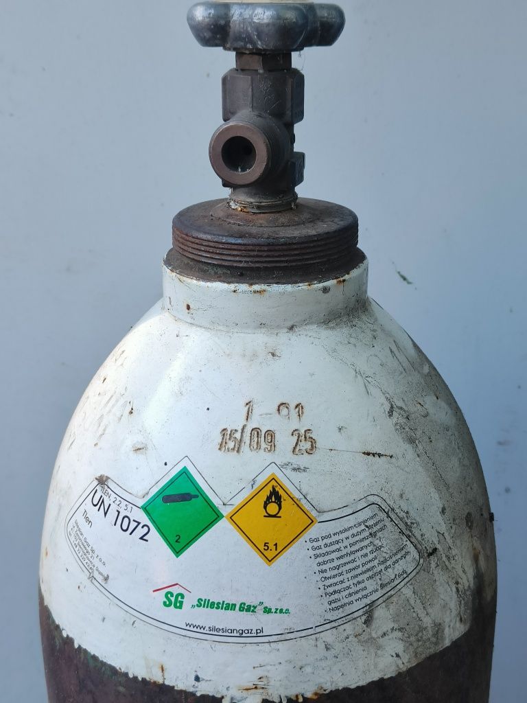 Duża Butla Spawalnicza 150cm Tlen