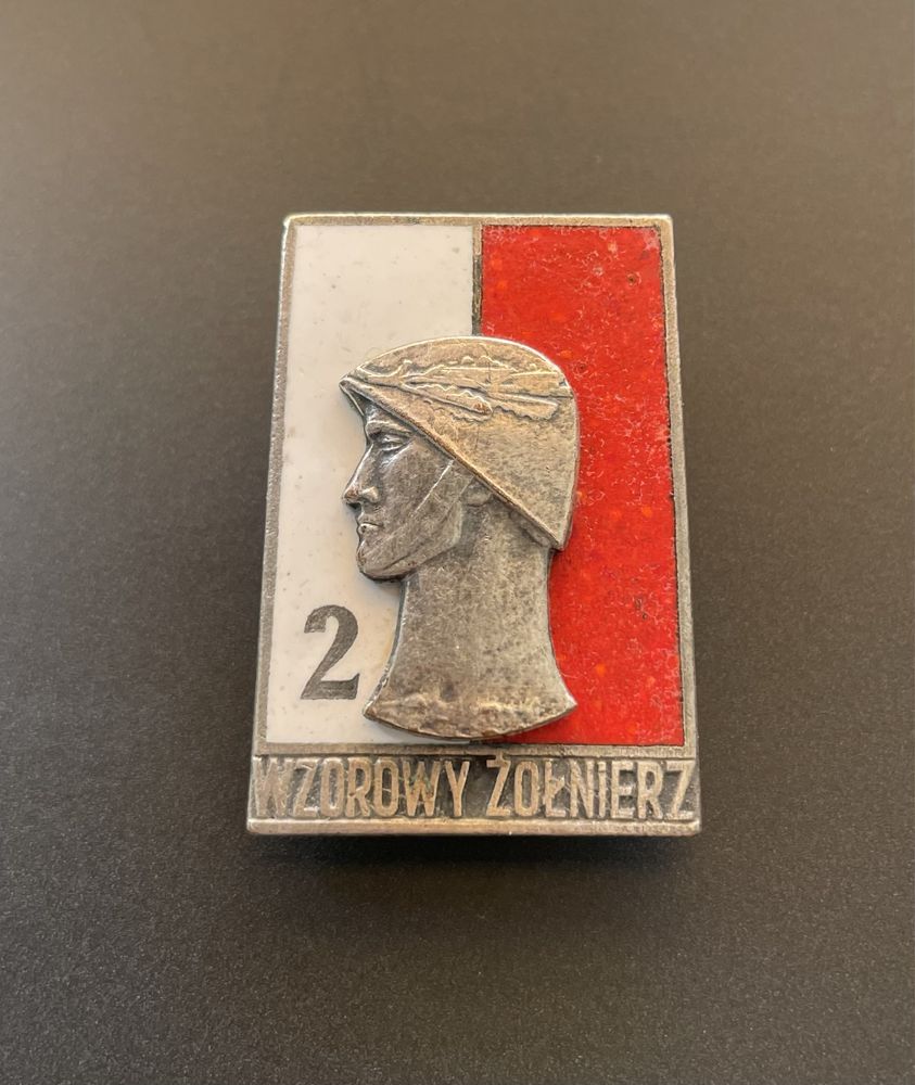 Odznaka Wzorowy Żołnierz - 2 stopień - wzór 1968 LWP