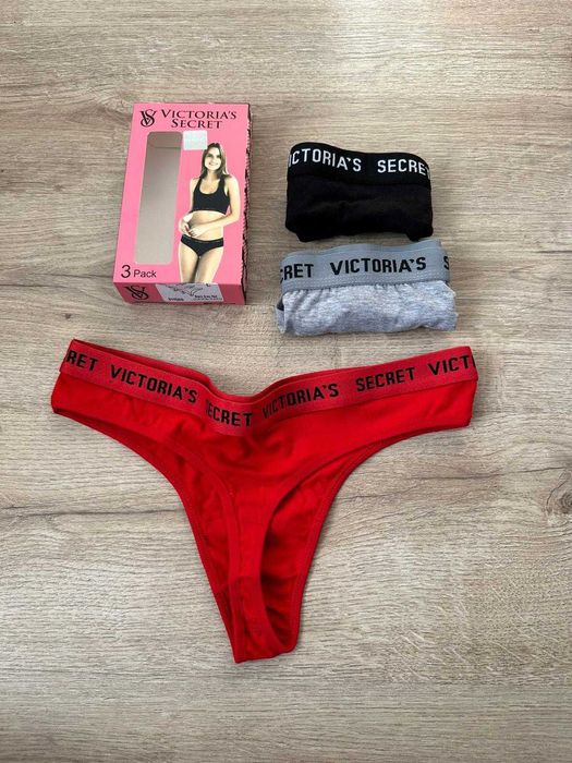 Zestaw victoria majtki komplet 3pak figi stringi damski calvin klein