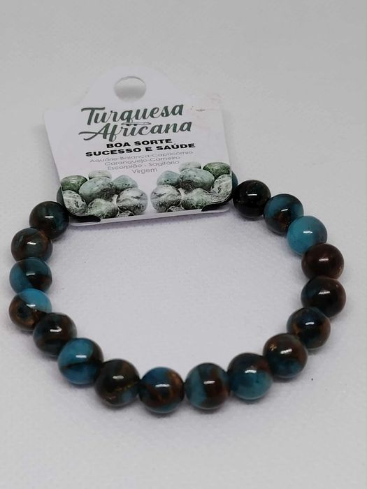 Pulseira Turquesa Africana