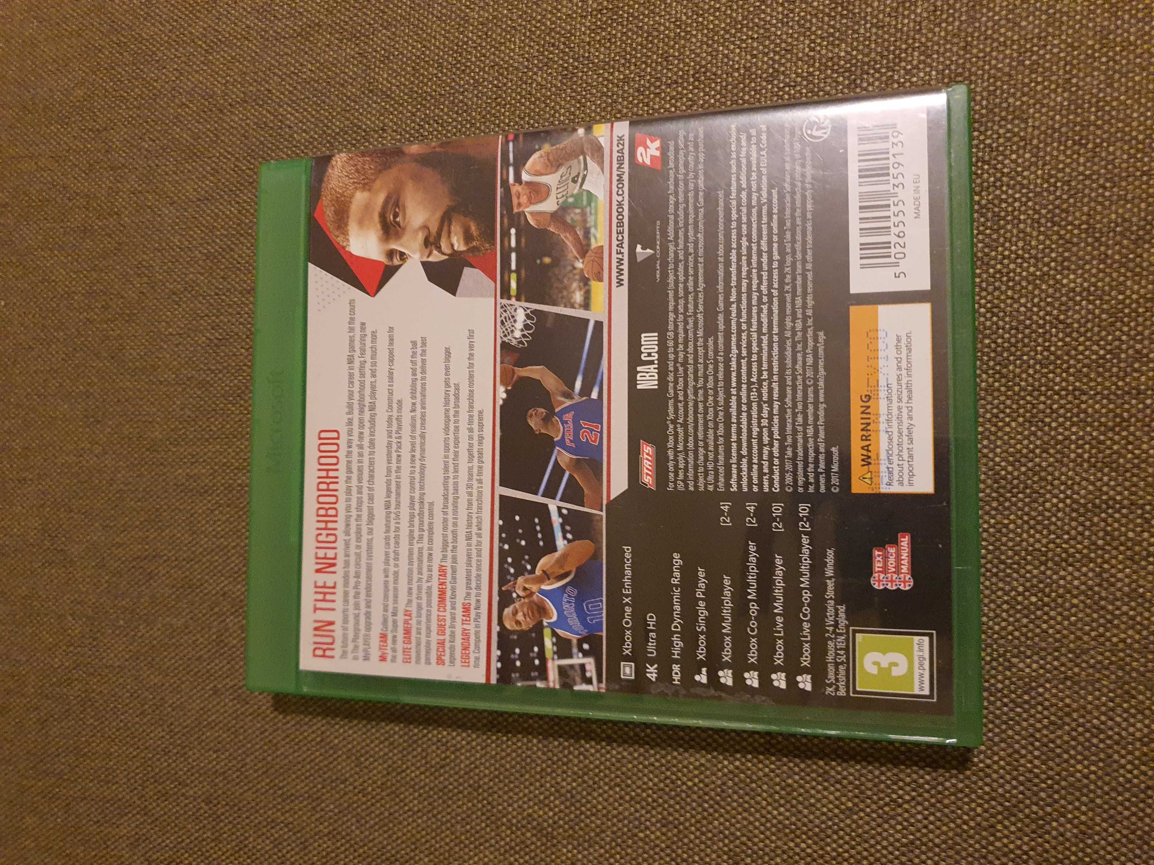 Игра NBA 2k18 для Xbox one, series x