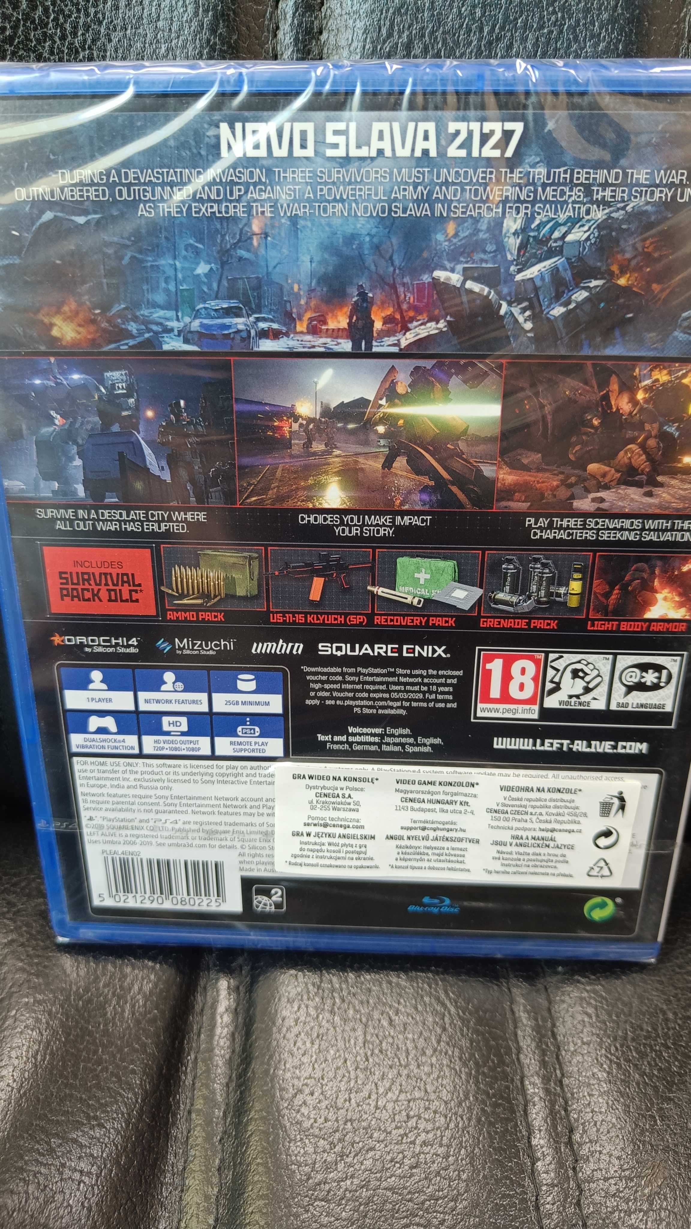 Nowa Left Alive Sony PlayStation 4 (PS4) Polska dystrybucja