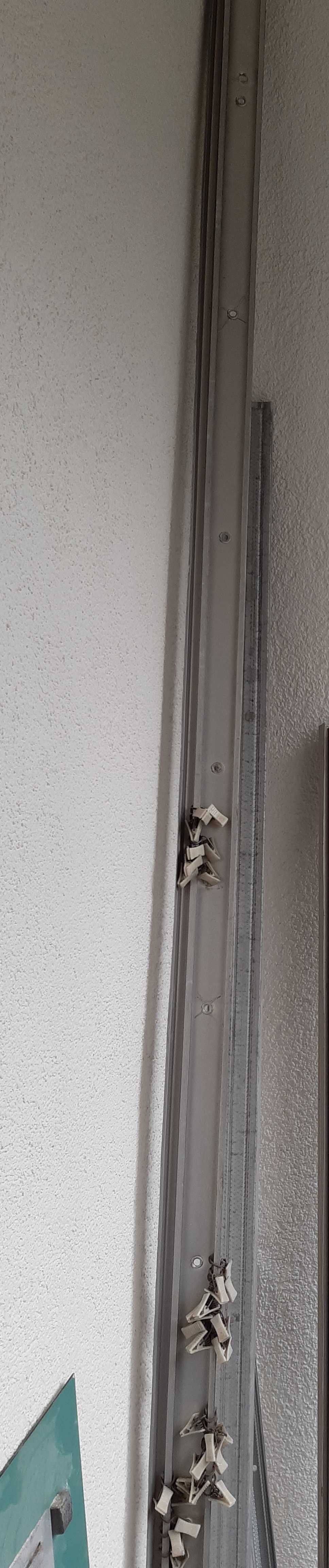 Karnisz prl z żabkami ok. 250 cm