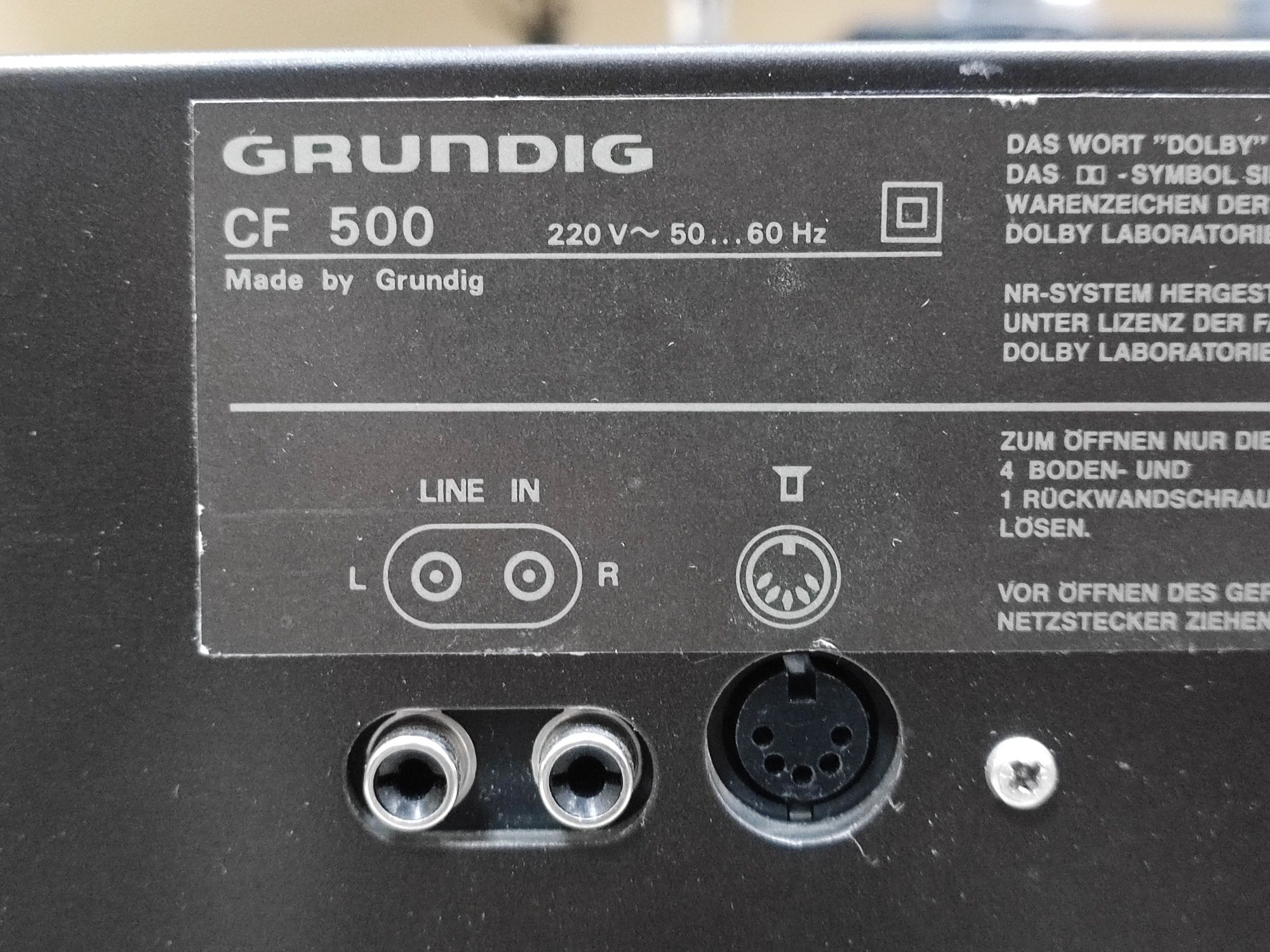 Касетна дека Grundig CF 500 ! Відмінний стан ! Зроблено в Німеччині !