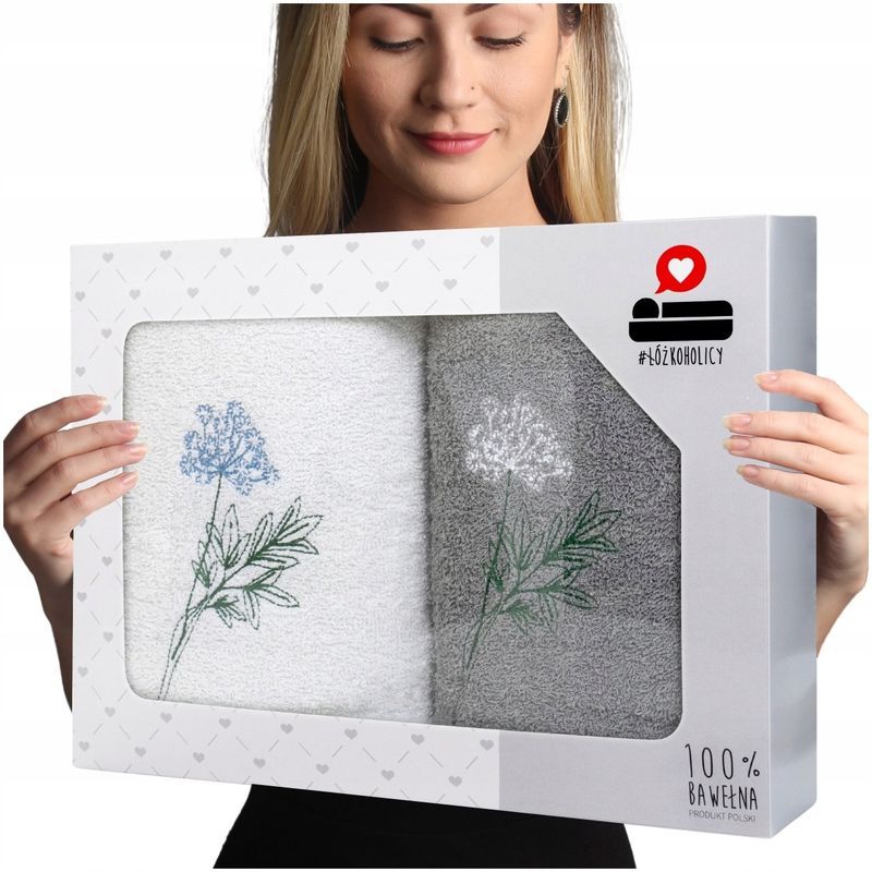 Komplet Ręczników Prezent Frotte 2szt 70x140 Luba zestaw